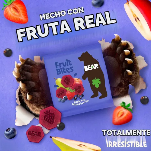 Vista 3 de Bear Mordeduras de frutas de bayas mixtas, 3.5 oz
