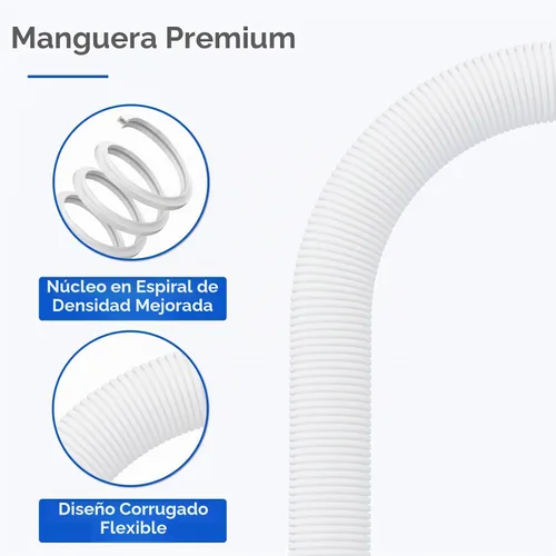 Vista 3 de Kit de extensión universal de manguera de drenaje de lavadora de 6 pies, manguera de drenaje flexible para lavadora, ajuste universal para todas