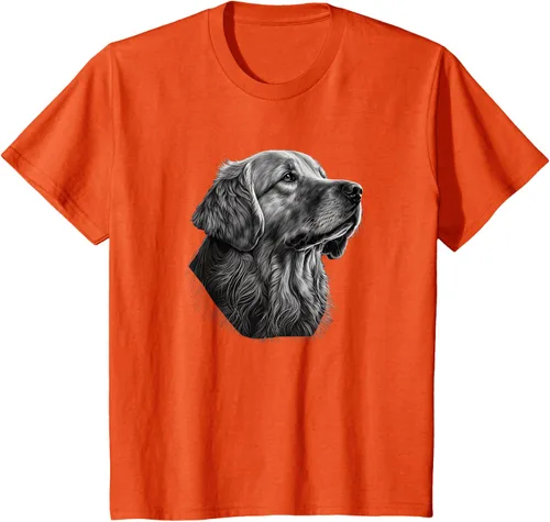 Vista 73 de Camiseta divertida Golden Retriever, Negro