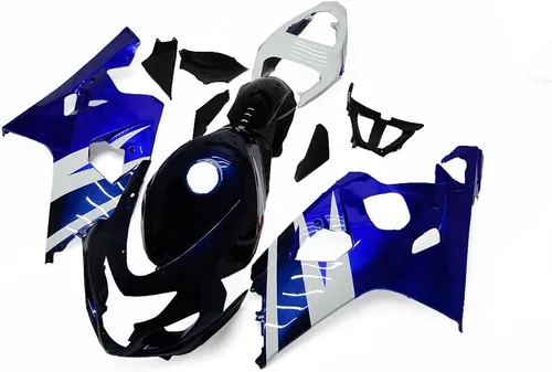 Vista 2 de Motocicleta azul blanco negro carenado apto para Suzuki GSXR 600 GSXR750 K4 2004 2005 04 05 GSX-R600 750 04 05 ABS inyección de plástico carenado kit