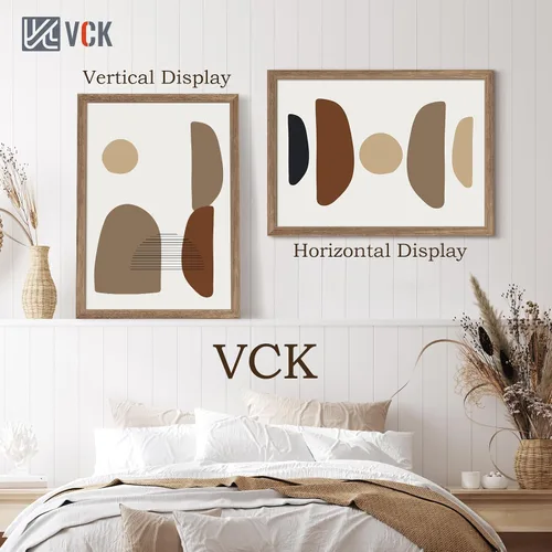 Vista 15 de VCK Marcos para póster de madera maciza de 22.375 x 34 pulgadas, marco de fotos A1 negro con montaje en pared, paquete de 3