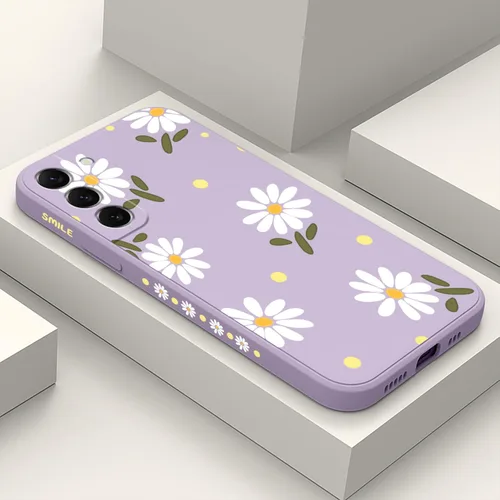 Vista 30 de LEECG Funda para Samsung Galaxy S22, Diseños de Flores Elegantes de Silicona Suave con Protección contra Caídas y Resistente a Huellas Dactilares
