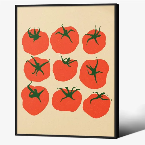 Vista 45 de Impresiones de Sardinas - Pósteres de pared de cocina de moda, diseño de rayas verdes, retro y moderna, estética de alimentos para el hogar