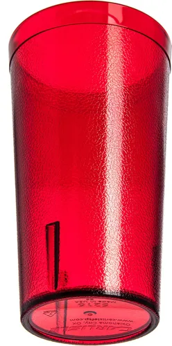 Vista 3 de Vasos de plástico Carlisle, apilables, resistentes a la rotura, sin BPA, 16 onza, Rubí