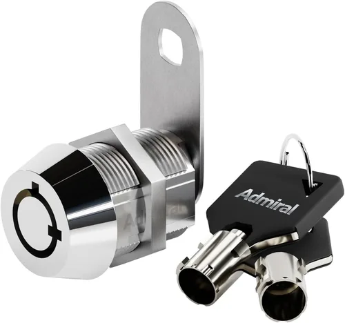 Vista 13 de Cerradura de leva tubular con llaves extraíbles, llaves iguales removibles. Cerradura de almacenamiento para compartimento de RV, cerraduras de Negro