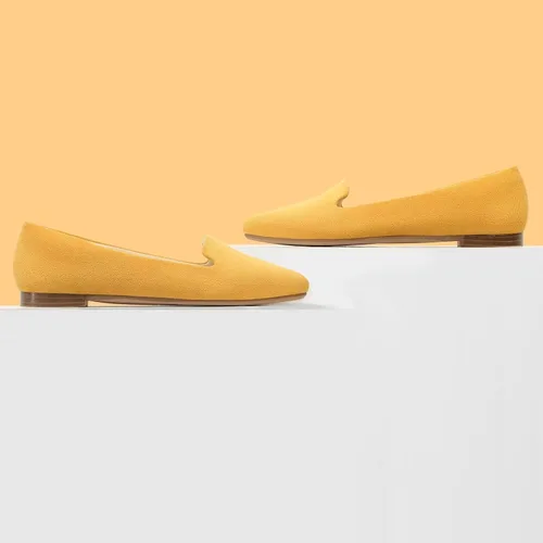 Vista 4 de MUSSHOE Zapatos planos para mujer, cómodos zapatos planos para mujer
