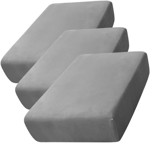 Vista 60 de CONRUSER Funda de cojín elástica de terciopelo suave, funda de cojín de felpa de terciopelo suave, fundas de sofá, protector de muebles con parte