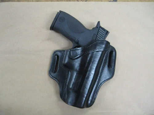 Vista 3 de Azula - Funda para cinturón de panqueques de cuero con 2 ranuras para Smith & Wesson S&W 59, 459, 659. 5900. 5904, 5906, 910, 915 CCW TAN RH