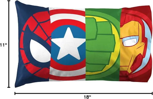 Vista 8 de Jay Franco Paquete de 3 piezas de almohada Hulk Buddy para niños pequeños, incluye almohada y fundas de almohada