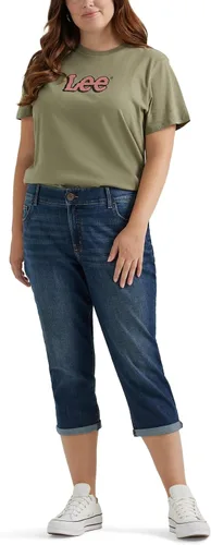 Vista 6 de Lee Jeans capri de 5 bolsillos Flex Motion de talla grande para mujer