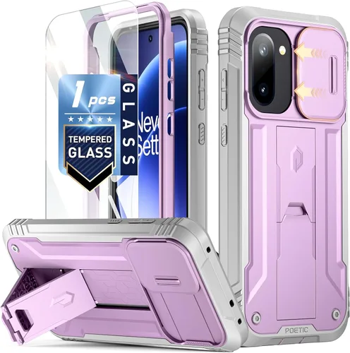 Vista 15 de Funda Poetic Revolution Compatible con OnePlus 12R 5G (2024), con protector de pantalla integrado, funciona con identificación por huellas