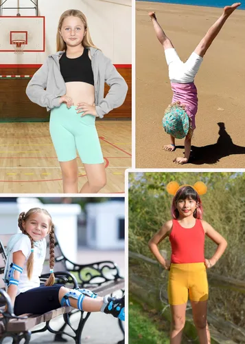 Vista 6 de STRETCH IS COMFORT Pantalones cortos de algodón para niña y leggings hasta la rodilla 4-16