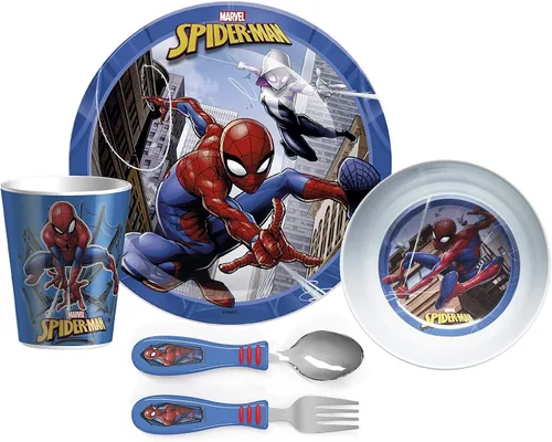 Vista 20 de Zak Designs Bluey - Juego de vajilla de 5 piezas, plástico duradero y acero inoxidable, incluye vaso, plato de 8 pulgadas, cuenco de 6 pulgadas, Azul