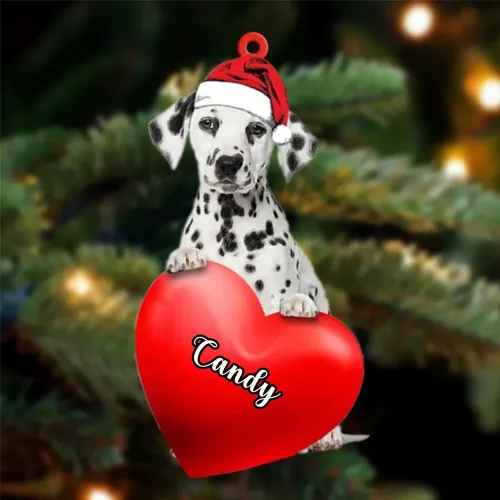 Vista 127 de Adornos de Navidad personalizados para perros, nombre personalizado, adorno de Malamute de Alaska, adornos acrílicos, regalos de Navidad, amantes