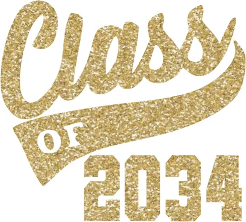 Vista 13 de Adhesivo de graduación para planchar en la clase de 2034, calcomanía para camiseta de secundaria, parche de graduación HTV para graduados