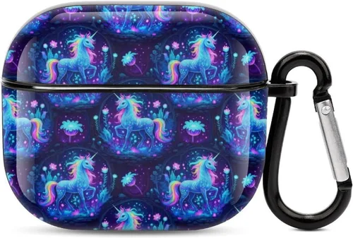 Vista 17 de Linda funda de mariquitas compatible con AirPods 3 con llavero Patrón 304.