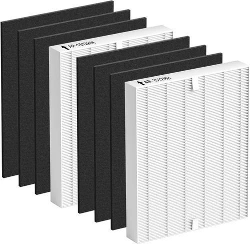 Vista 12 de Improvedhand AP-1512HH Filtro de repuesto para Coway Airmega Purificador AP-1512HH-FP AP-1518R AP-1519P, 1 paquete H13 True High Efficiency y 4