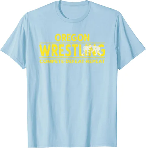 Vista 86 de Oregon Wrestling - Camiseta para competir, derrota, repetir