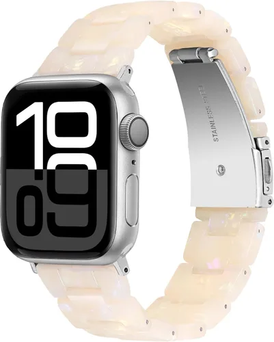 Vista 10 de Miimall Women Resin Bands for Apple Watch Series 10 9 8 7 6 5 4 3 2 1 Ultra SE Colorful Dressy Cute Classy Lightweight Comfort 38mm 40mm 41mm 42mm