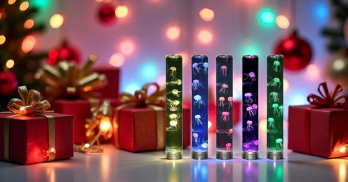 Vista 7 de Lightahead Lámpara LED de Medusas Acuáticas de Ambiente con 5 Efectos de Luz que Cambian de Color. La Definitiva Lámpara de Ambiente Extra Grande