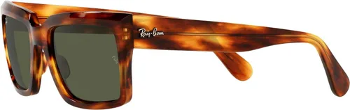 Vista 3 de Ray-Ban Rb2191 Inverness Gafas de sol rectangulares, Rayas HabanaVerde