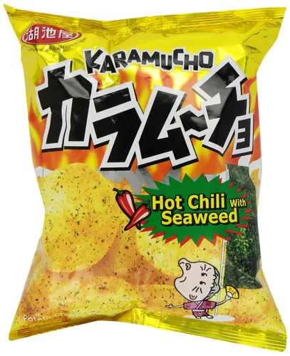 Vista 4 de Koikeya Papas fritas Karamucho, chile picante, 2 onzas (paquete de 12)