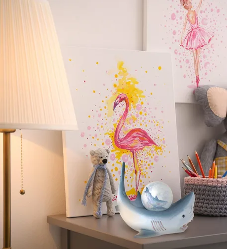 Vista 6 de COTA Global - Globo de nieve de tiburón – Figura de globo de agua con purpurina brillante, adorno coleccionable del zoológico para decoración
