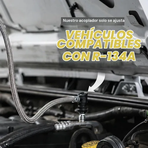 Vista 5 de A/C Pro Smart Charge Bluetooth - Medidor y manguera de refrigerante R-134a, herramienta de recarga de aire acondicionado para automóvil, diagnóstico