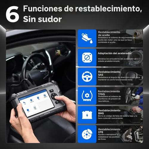 Vista 4 de TOPDON AD500 Escáner OBD2 Lector de Código de Coche Herramienta de Escaneo, Herramienta de Diagnóstico de Transmisión ABS SRS del Motor, Escáner