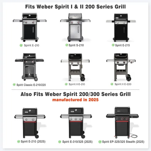 Vista 5 de Stanbroil Placa de Plancha Completa para Parrilla de Gas Weber Spirit 200 Series de 2 Quemadores, Placa Plancha de Superficie Plana Antiadherente
