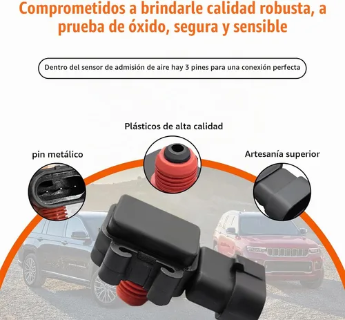 Vista 5 de Dickno Sensor de presión absoluta del colector, sensor de presión de aire de admisión de 3 pines, número OEM 213-796 213-1742, reemplazo del sensor
