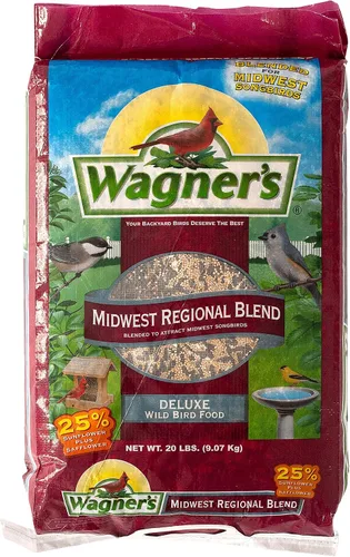 Vista 8 de Wagner's 62009 Midwest Regional Blend - Alimento para pájaros silvestres, bolsa de 8 libras