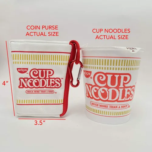 Vista 5 de Nissin Cup Noodles Monedero, blanco, pequeño, Blanco, Monedero