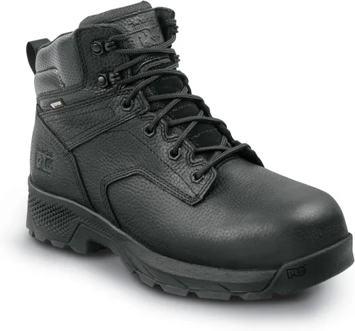 Vista 2 de Timberland PRO Botas impermeables de puntera compuesta TiTAN EV MaxTRAX de 6 pulgadas para hombre Negro azabache