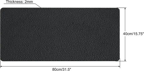 Vista 2 de PATIKIL Protector de alfombrilla de escritorio de 31 x 16 pulgadas, de piel sintética, impermeable, doble cara, alfombrilla de mouse para oficina