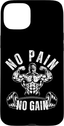 Vista 9 de No Pain No Gain Workout Motivational Case for iPhone 16