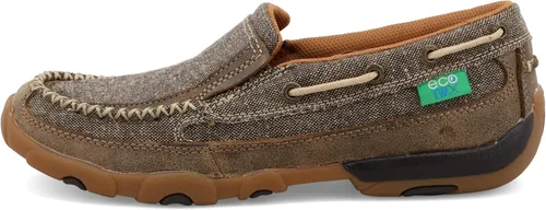 Vista 4 de TWISTED X Mujer Slip-On conducción mocasines, color BomberTawny (wdms008)