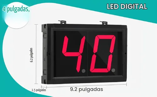 Vista 4 de Contador de regazo hacia arriba abajo Contador digital de 4 pulgadas