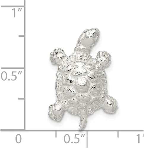 Vista 3 de Plata de ley tortuga encanto collar de cadena de plata de ley en una, 16"-20", plata de ley, SE14QC948