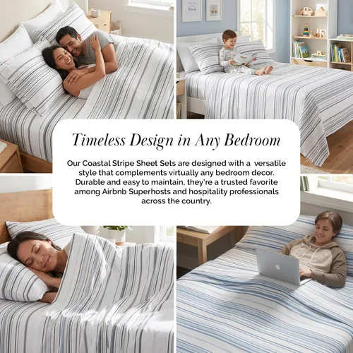 Vista 251 de Southshore Fine Living, Inc. Colección Winter Brush, juego de sábanas de 3 piezas para cama individual, sábana bajera con bolsillo profundo de 14