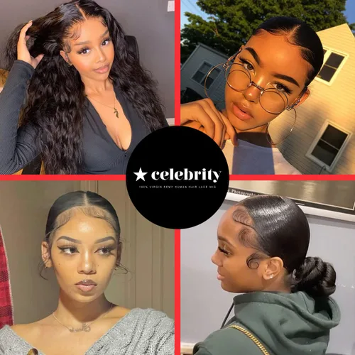 Vista 7 de Celebrity Bordes de pelo de bebé, encaje HD, cabello humano transparente, línea de cabello invisible reutilizable, borde instantáneo, rayas