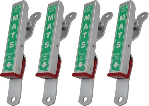 Vista 15 de HI-TECH Abrazaderas para tapete de lavado de auto, soportes para alfombras de piso de alta resistencia para limpieza y secado, aluminio resistente