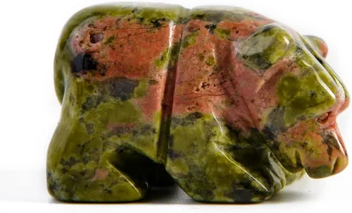 Vista 11 de YGLINE Figura de oso de cristal tallada a mano de 1,5 pulgadas tallada a mano