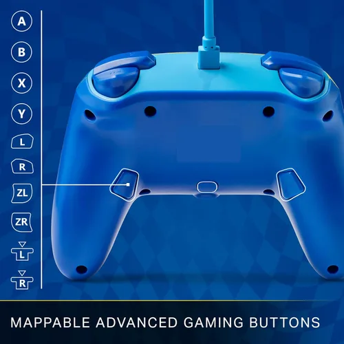 Vista 6 de PowerA Enhanced Wired Controller for Nintendo Switch - Sonic Boost