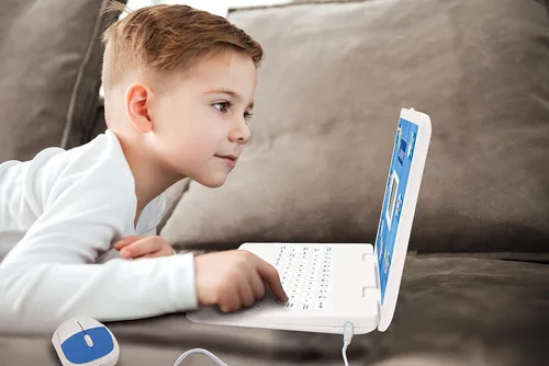Vista 2 de Lexibook - Ordenador portátil educativo y bilingüe español/inglés - Juguetes para niños con 124 actividades para aprender matemáticas