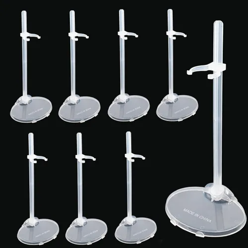 Vista 9 de 10 soportes ajustables para muñecas, soporte transparente para figura