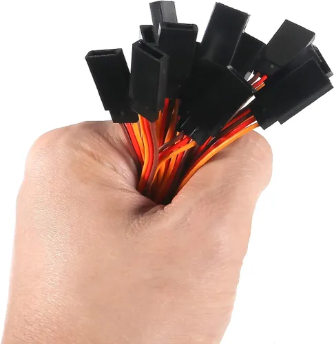 Vista 6 de Cable de extensión servo de 5.9 in, cable de extensión servo de 3 pines, cable de cable macho a hembra, cable de cable de servo control remoto RC