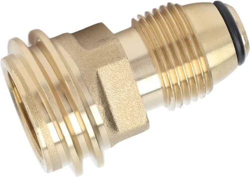 Vista 8 de Adaptador de accesorios de latón para tanque, conexión rápida con conexión hermética para válvula de cilindro de parrilla de gas, hecho