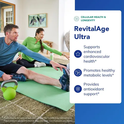 Vista 3 de Pure Encapsulations RevitalAge Ultra 90's - Ayuda al envejecimiento saludable - Apoyo mitocondrial* - Rico en antioxidantes - Sin gluten y sin OMG