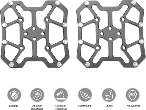 Vista 8 de 1 par adaptador de pedal de bicicleta, aleación de aluminio bicicleta Clipless Clip-in plataforma Pedal Adaptadores